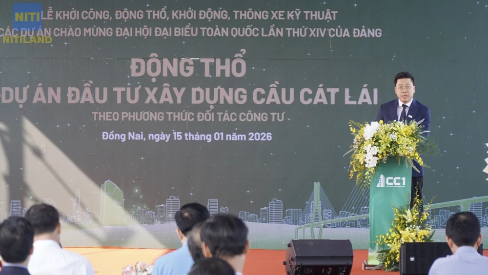 Lễ khởi công động thổ Cầu Cát Lái 2026