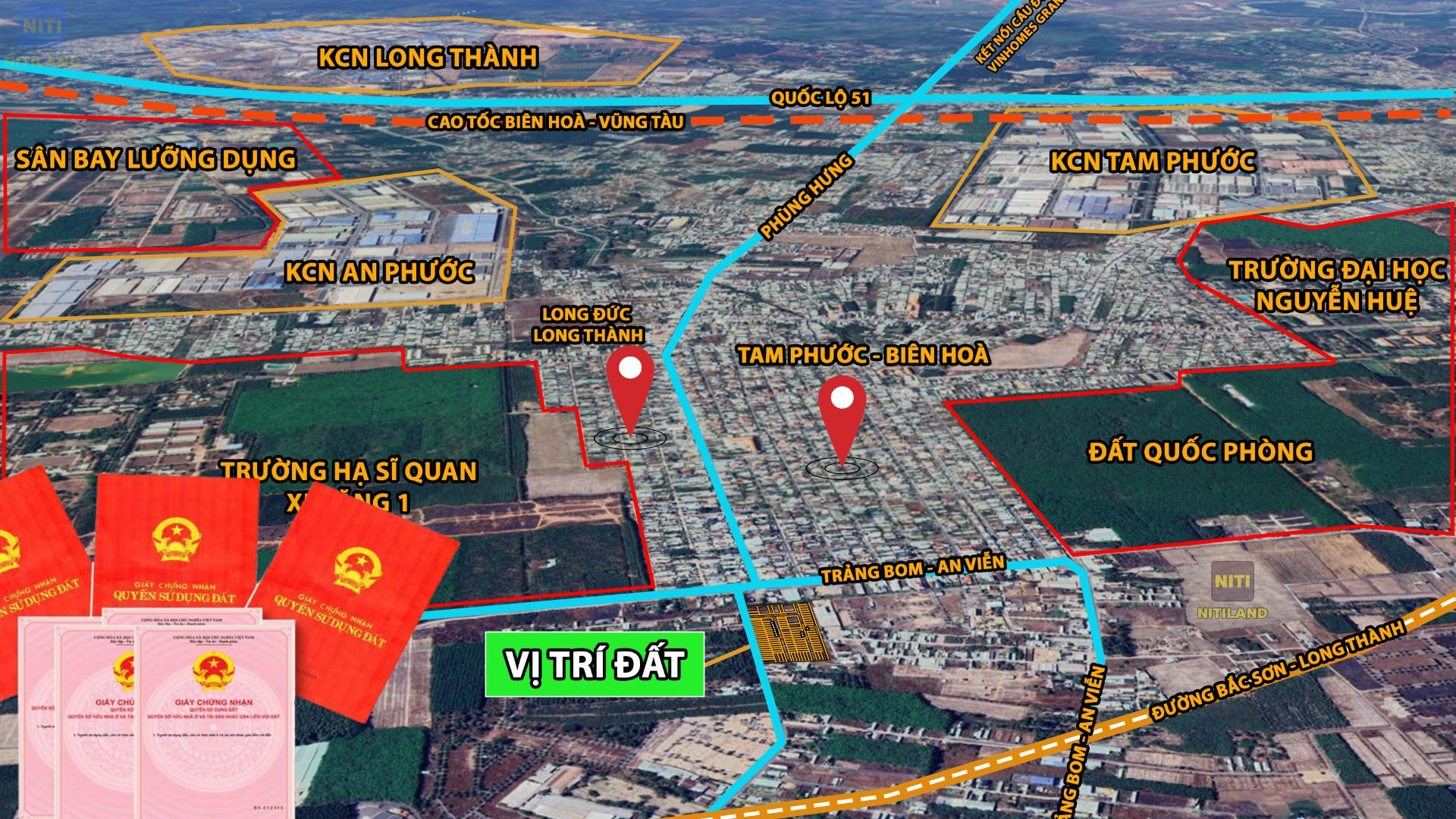 đất nền An Viễn - Trảng Bom sổ hồng riêng