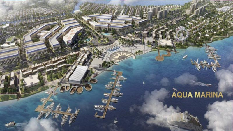 ben du thuyen 5 sao tai aqua city