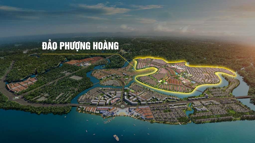 vi tri dao phuong hoang trong khu do thi aqua city