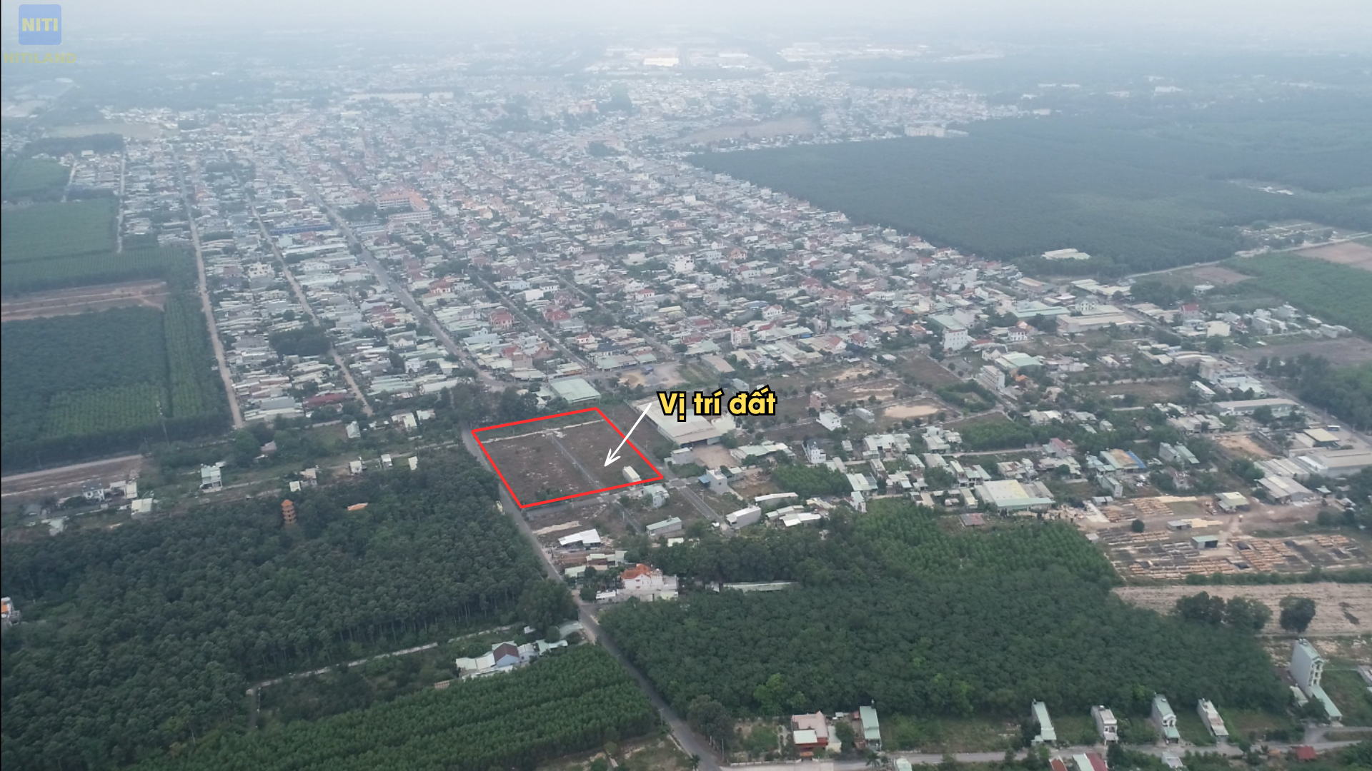 Flycam vị trí khu dân cư An Phát 10 nằm giữa khu dân cư hiện hữu đất nền An Viễn.