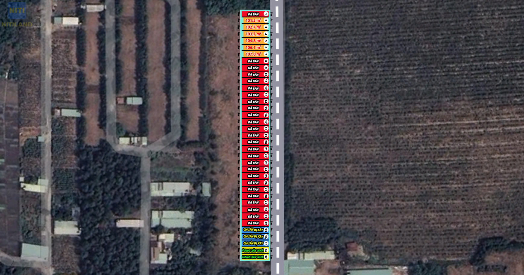 Sơ đồ mặt bằng chi tiết các nền đất tại An Phát 12 đất nền An Viễn.