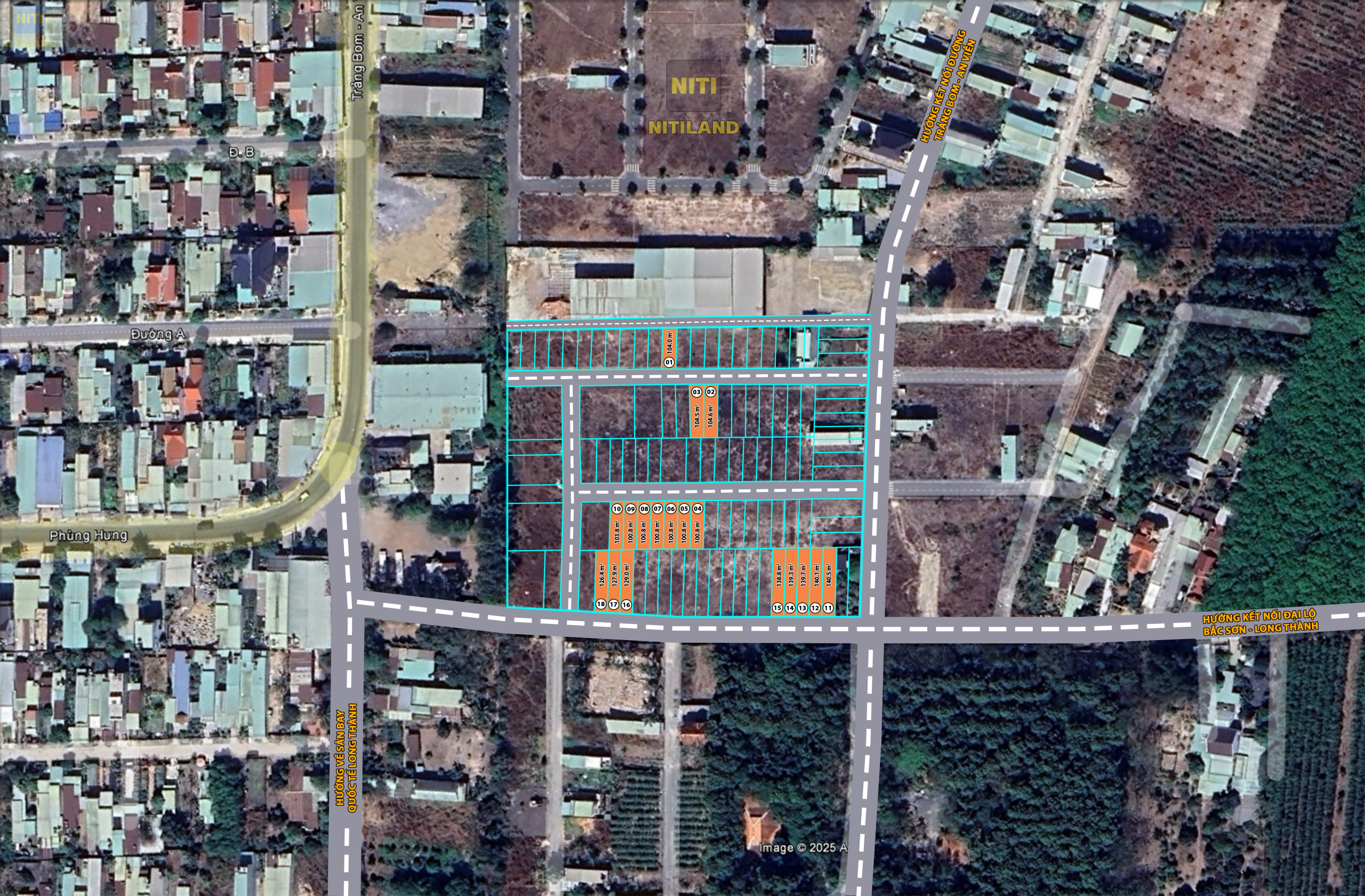 Sơ đồ phân lô An Phát 10-An Viễn-Trảng Bom