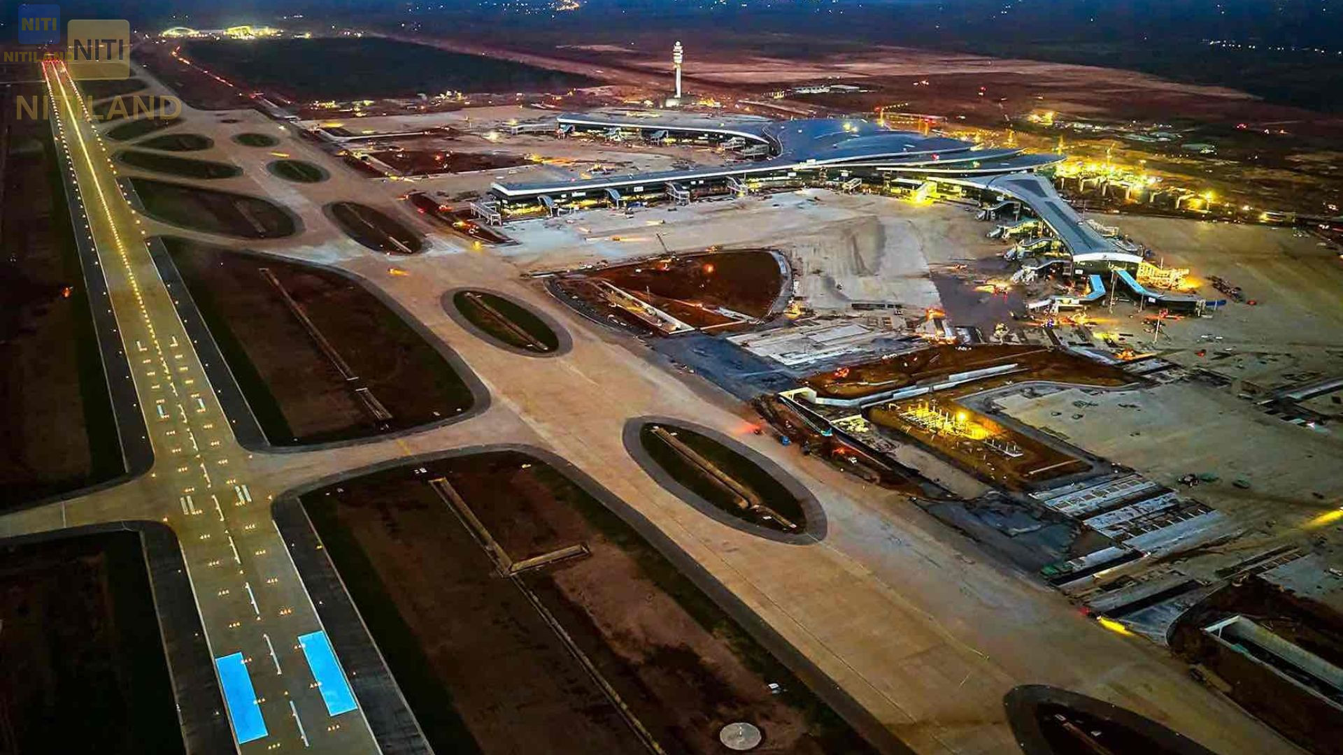 tiến độ sân bay Long Thành 2026 hệ thống đèn đường băng