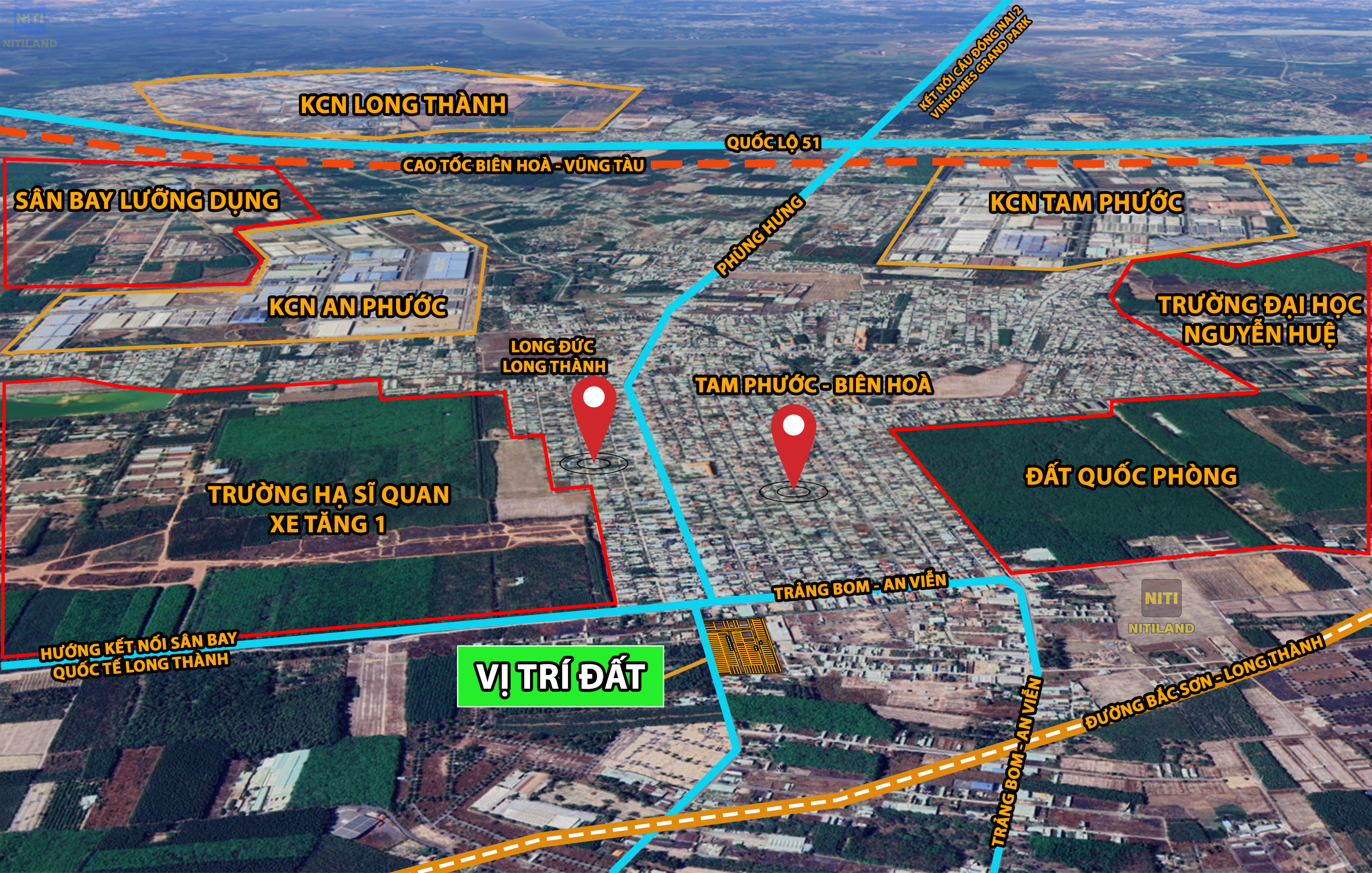 Bản đồ quy hoạch kết nối vùng tại An Phát 10 đất nền An Viễn-Trảng Bom