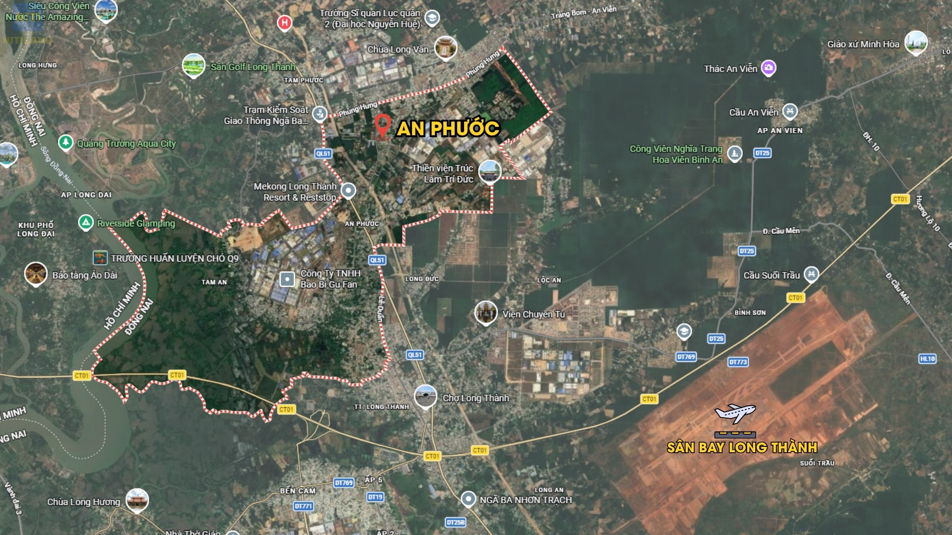 Vị trí An Phước Long Thành Đồng Nai