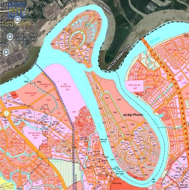 đấu thầu khu đất ven sông Đại Phước Đồng Nai Vị Trí