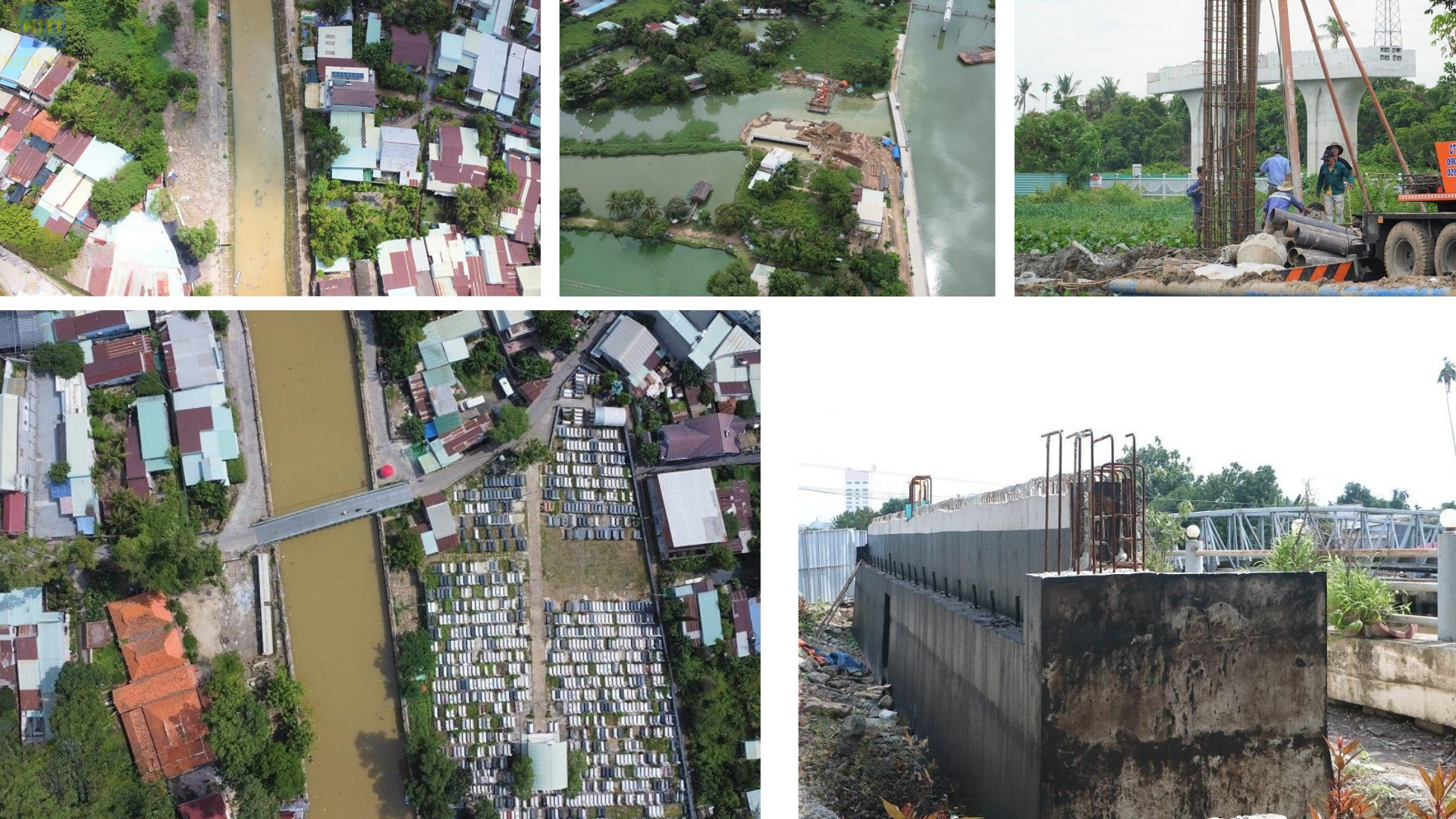 hệ thống 5 cầu tuyến đường ven sông Cái Đồng Nai cầu Chìm Tàu Tân Mai Bà Bột