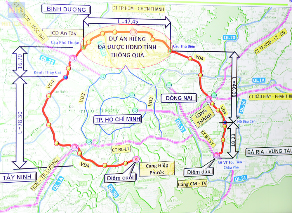 vành đai 4 tphcm đồng nai tổng quan tuyến đường