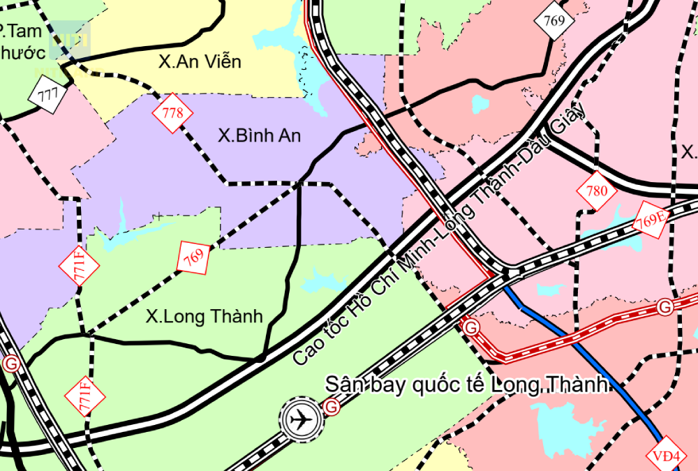 Bản đồ quy hoạch tuyến đường ĐT769 Đồng Nai