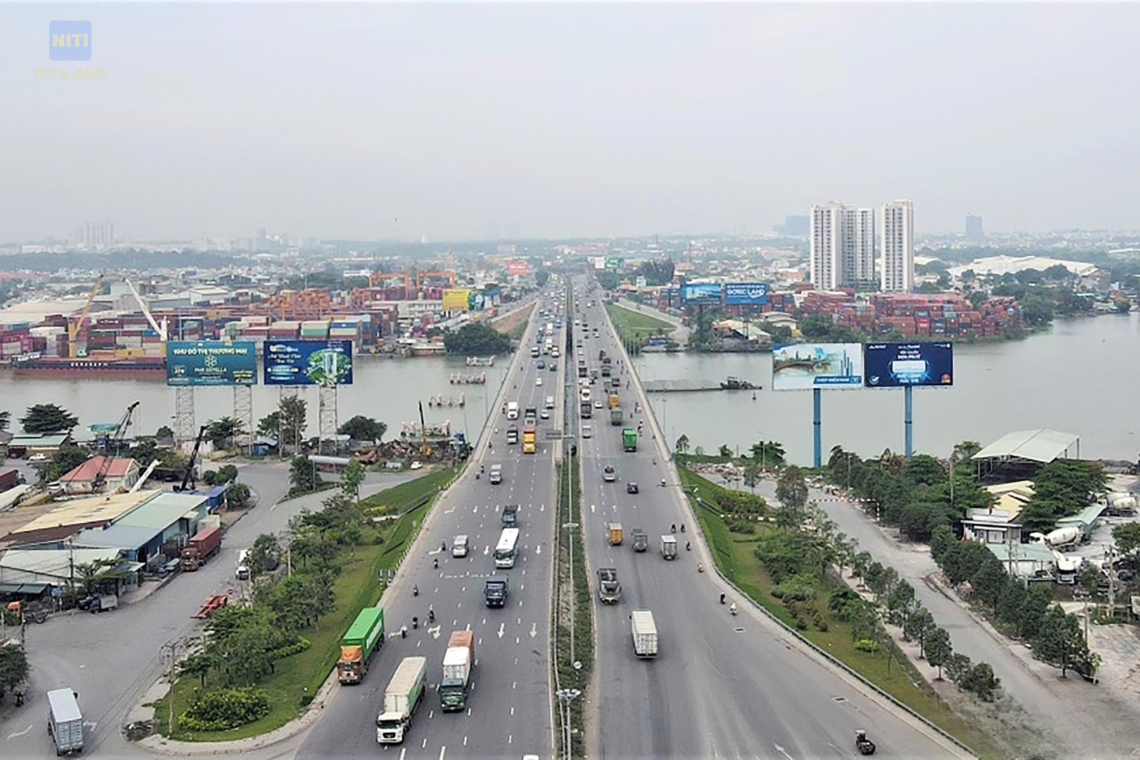 Cầu Đồng Nai 1 nâng tĩnh không