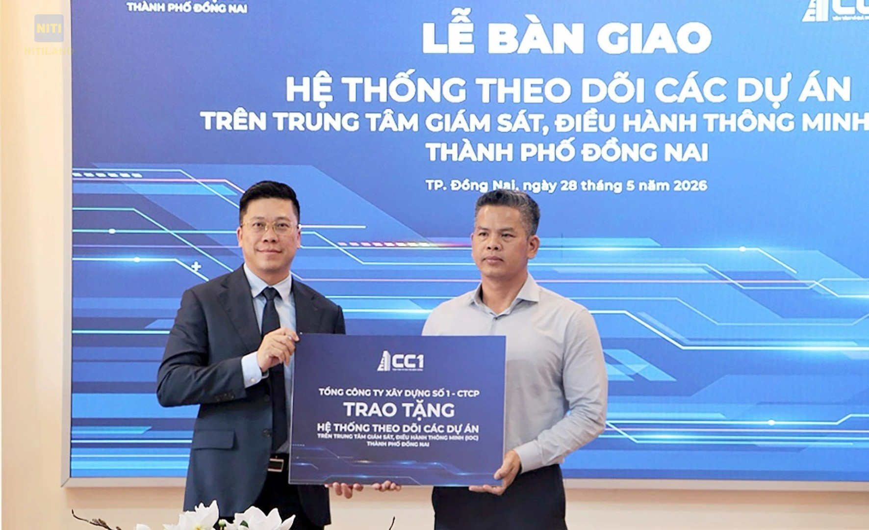 CC1 bàn giao hệ thống theo dõi các dự án IOC Đồng Nai
