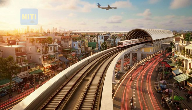 Phối cảnh metro kết nối Sân bay Long Thành