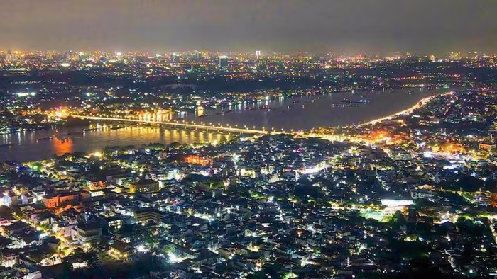 Trung tâm Thành phố Đồng Nai về đêm