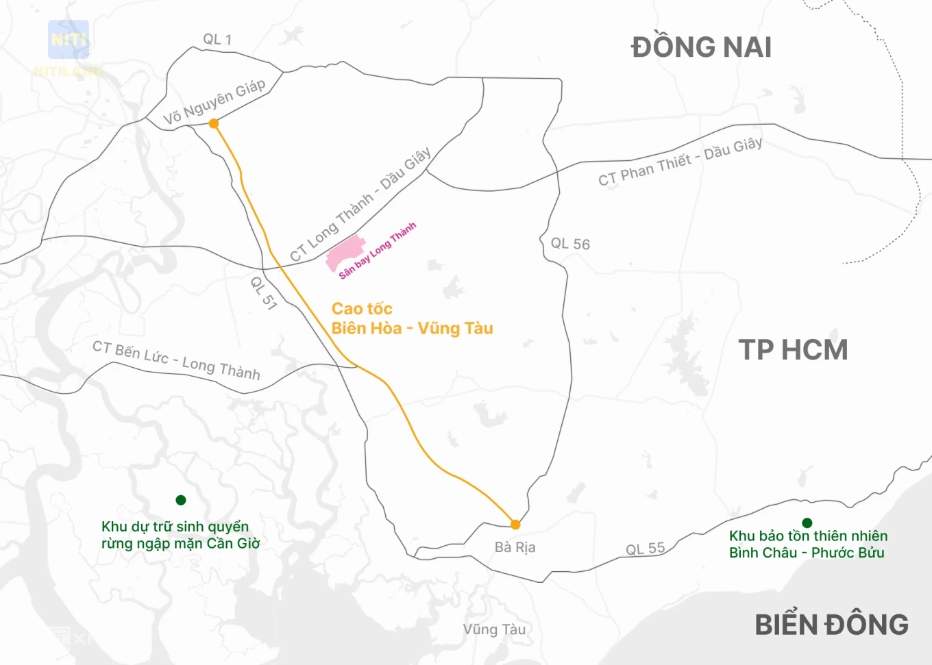 đất gần cao tốc Biên Hòa - Vũng Tàu toàn tuyến cao tốc 