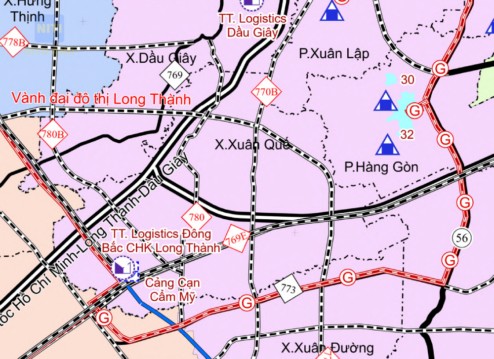 Đường ĐT769 kết nối sân bay Long Thành