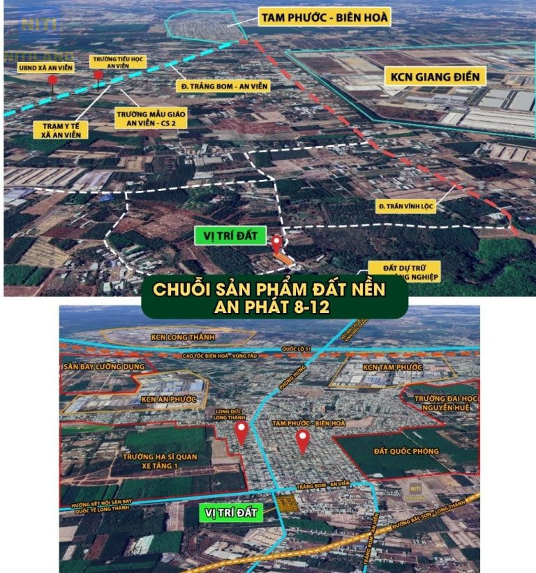 Chuỗi sản phẩm đất nền An Phát 8-12(An Viễn-Trảng Bom)