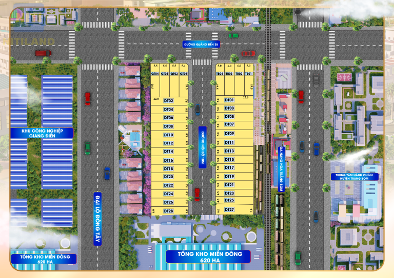 master plan đất nền quảng tiến-trang bom