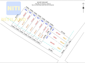 Sơ đồ phân lô Đất Nền Cẩm Mỹ giá rẻ