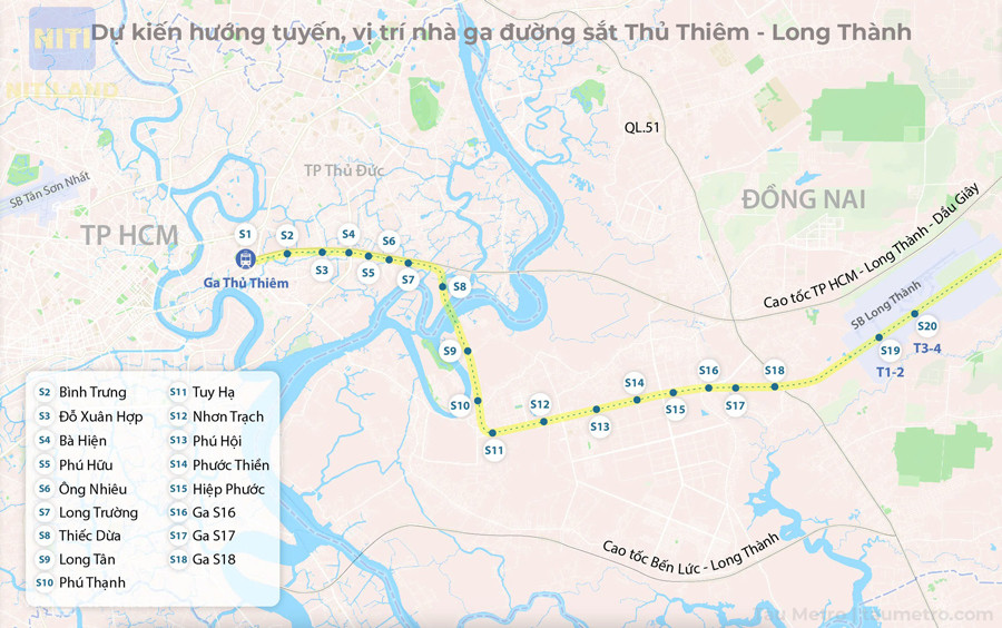 Bố trí các tuyến đường sắt trong sân bay Long Thành metro sân bay Long Thành